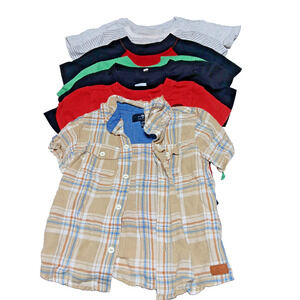 Lot of 2 Toddler Boy Shirts Size 2T Casual Everyday Tops
